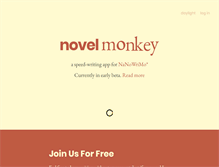Tablet Screenshot of novelmonkey.com